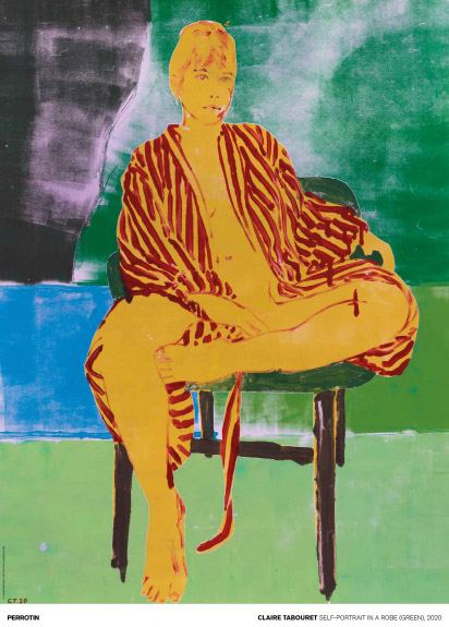 CLAIRE TABOURET - SELF-PORTRAIT IN A ROBE (GREEN) - POSTER STANDARD