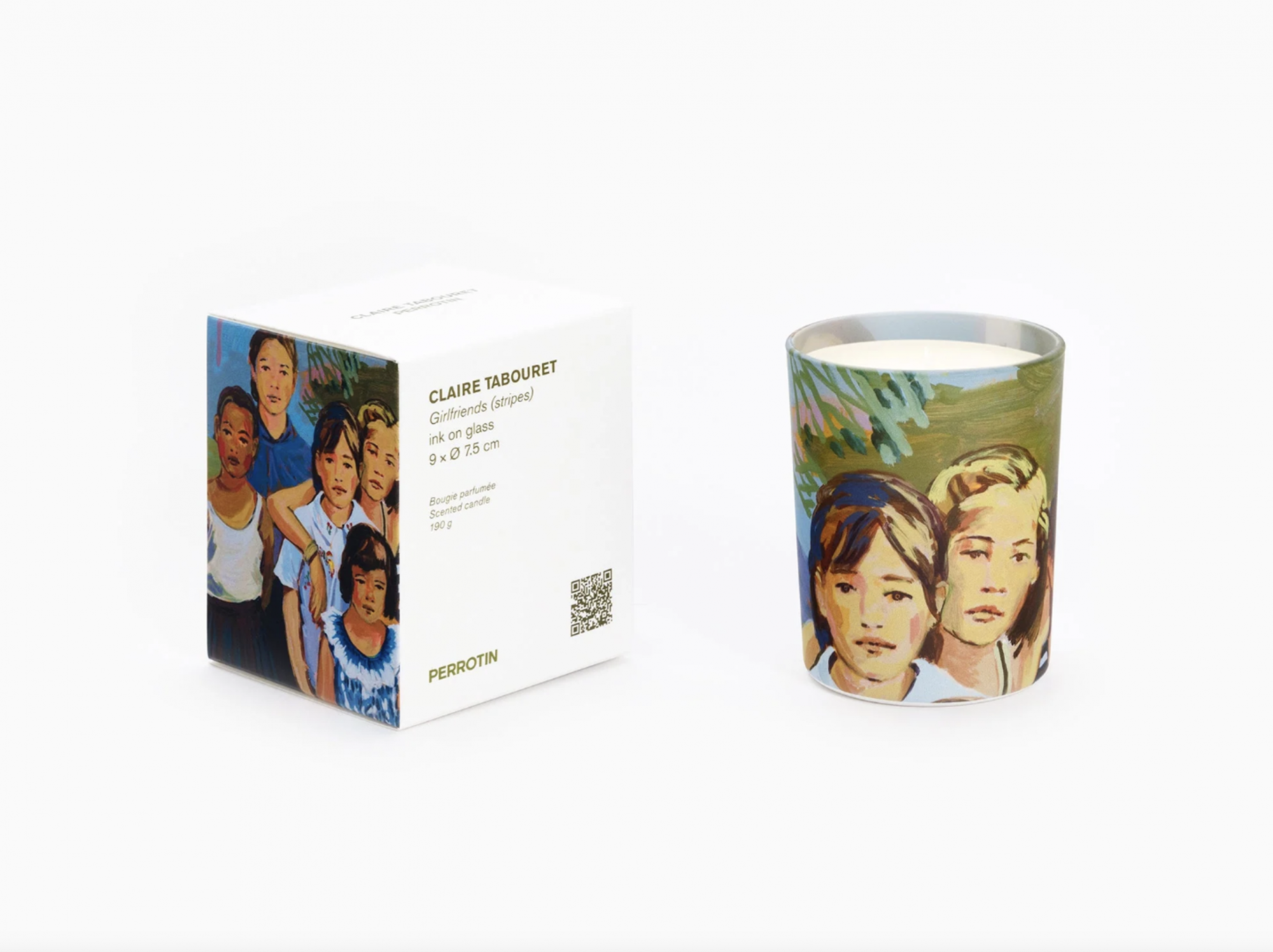 PERROTIN X CLAIRE TABOURET - GIRLFRIENDS (STRIPES) CANDLE